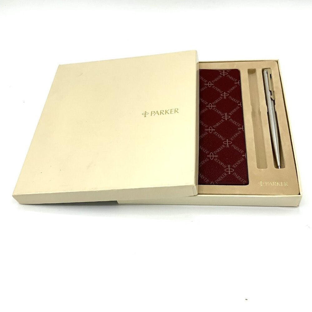 PARKER Arrow Flighter Pencil Chrome Barrel / Gold Trim Button Click Address Book